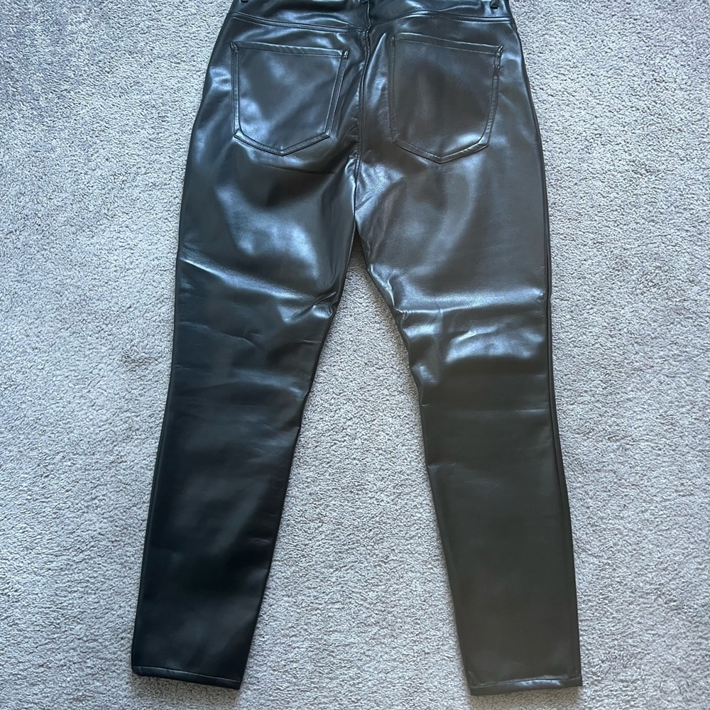 Express Faux Leather Ankle Legging Jeans